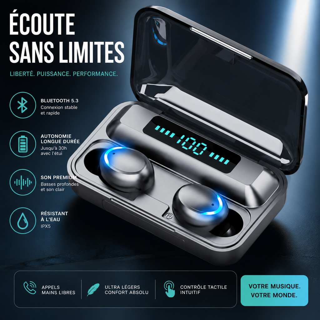 ECOUTEURS BLUETOOTH F9