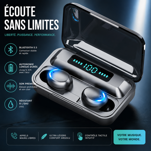 ECOUTEURS BLUETOOTH F9