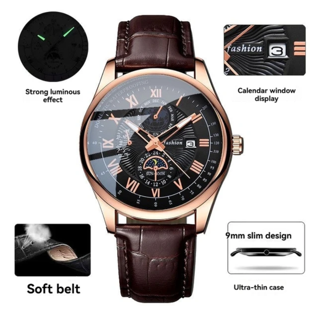 MONTRRE DE LUXE EN CUIR