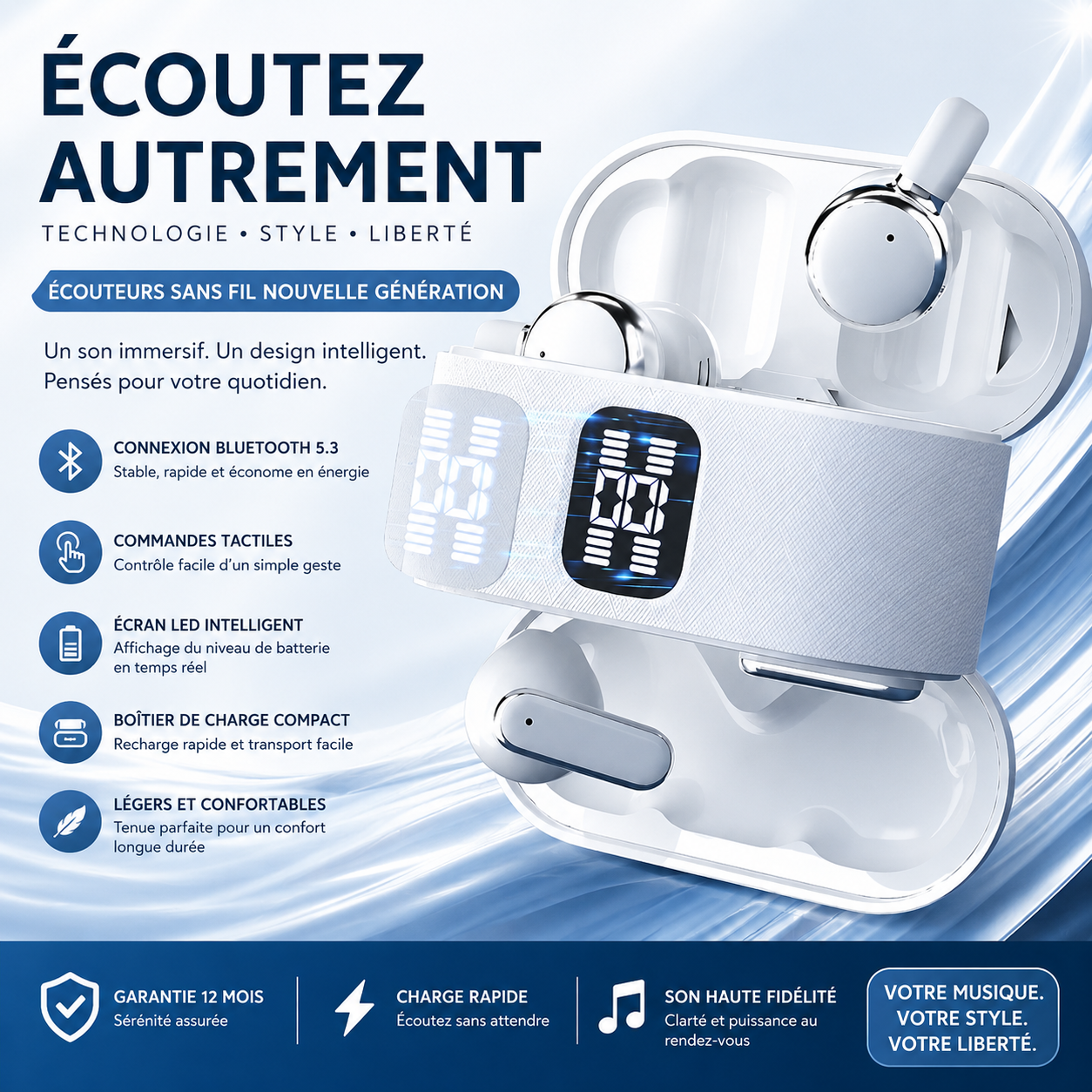 ÉCOUTEURS BLUETOOTH